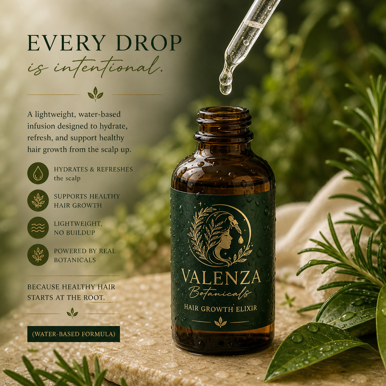 Elixir Valenza Botánicos para el Crecimiento del Cabello